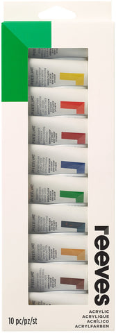 Reeves Acrylic Paints 22ml 10/Pkg