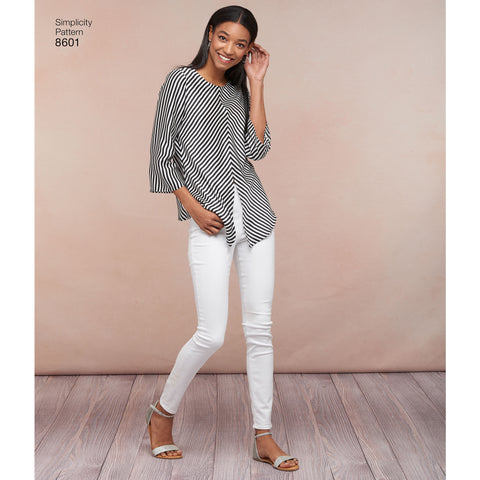 Simplicity Easy-To-Sew Misses Pullover Top With Variations