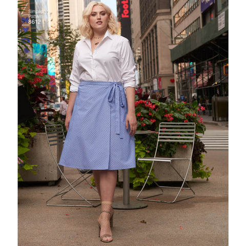 Simplicity Womens Easy Wrap Skirts