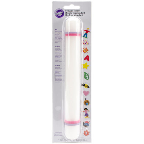 Rolling Pin W/Guide Rings 9"X1"