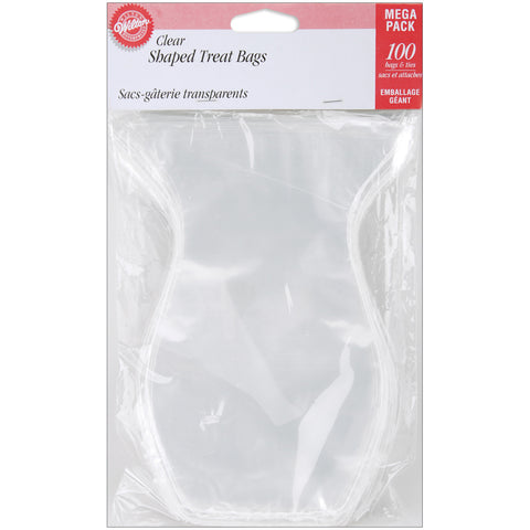 Shaped Treat Bags 4.625"X7.25" 100/Pkg
