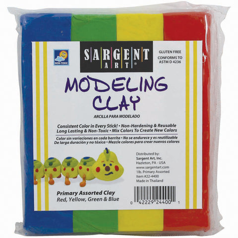 Non-Hardening Modeling Clay 1/4lb Sticks 4/Pkg