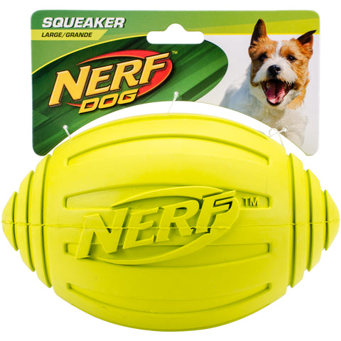 Nerf Ridged Squeak Football 7"