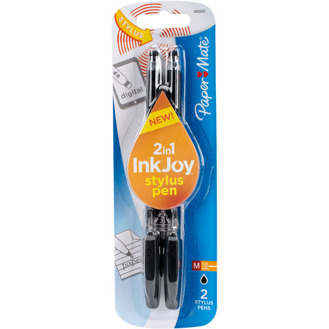 Paper Mate Inkjoy Gel Pen 1.0mm With Stylus 2/Pkg