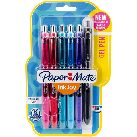 Paper Mate Inkjoy Gel Pens .7mm 6/Pkg