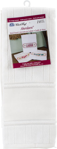 Charles Craft Aberdeen Velour Hand Towel 14 Count 16.5"X27"