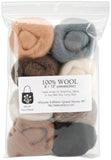 Wistyria Editions Wool Roving 12" .25oz 8/Pkg