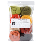 Wistyria Editions Wool Roving 12" .25oz 8/Pkg