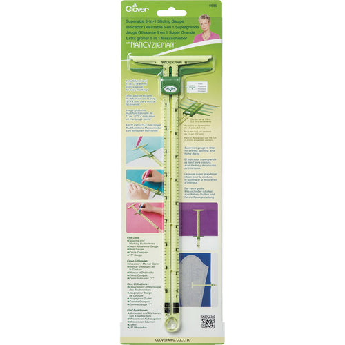 Clover Supersize 5-In-1 Sliding Gauge By Nancy Zieman