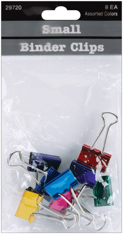 Small Binder Clips .75" 8/Pkg