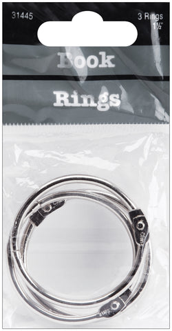 Book Rings 1.5" 3/Pkg