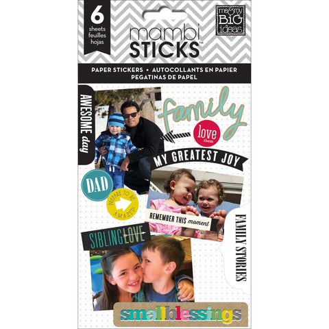 Me & My Big Ideas Pocket Pages Paper Stickers 6/Pkg