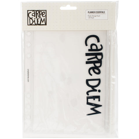 Planner Essentials Zippered Plastic A5 Storage Pouch