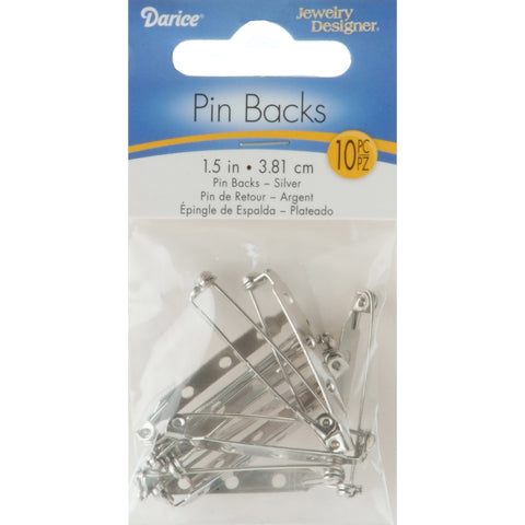 Pin Backs 1.5" 10/Pkg