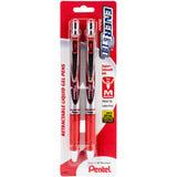 Pentel EnerGel RTX Retractable Liquid Gel Pen .7mm 2/Pkg