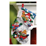 Bucilla Felt Stocking Applique Kit 18" Long