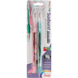 Pentel Sunburst Metallic Gel Pen .8mm 2/Pkg