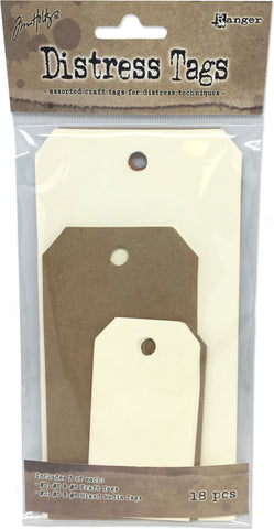 Tim Holtz Distress Tag Assortment 18/Pkg