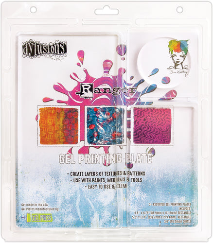 Ranger Gel Press Plate Assortment 3/Pkg