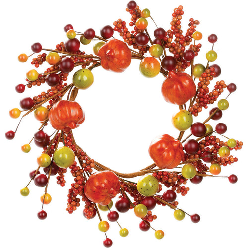Fall Berry Pumpkin Candlering 4.5"