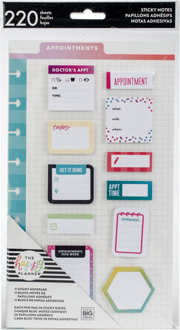 Happy Planner Sticky Notes 220/Pkg