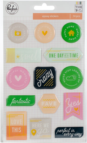 The Mix No. 2 Epoxy Stickers 4"X6"