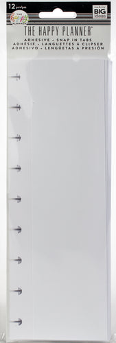 Happy Planner Medium Adhesive Snap-In Tabs 12/Pkg