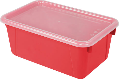 Storex Small Cubby Bin W/ Cover 12.2"X7.8"X5.1"