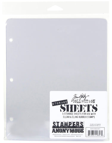 Tim Holtz Storage Sheets 5/Pkg