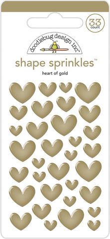 Doodlebug Sprinkles Adhesive Glossy Enamel Shapes 33/Pkg