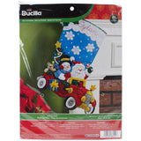 Bucilla Felt Stocking Applique Kit 18" Long