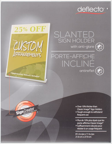Anti-Glare Matte Acrylic Sign Holder 8.5"X11"