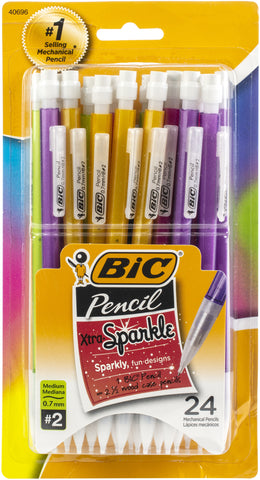 BIC Xtra Sparkle Mechanical Pencils 24/Pkg