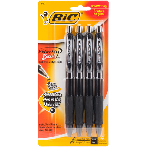 BIC Velocity Bold Pens 4/Pkg