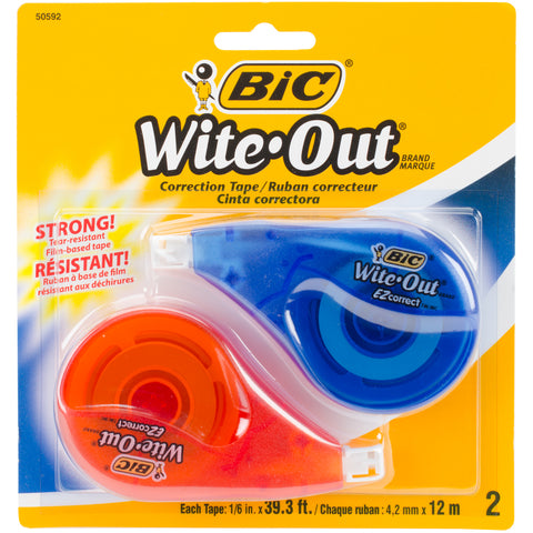 BIC Wite-Out EZ Correction Tape 2/Pkg