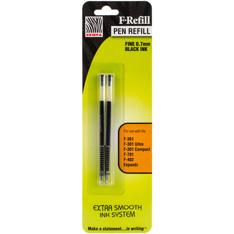 Zebra F-301 Ink Refills 2/Pkg