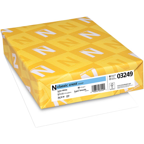Neenah 80lb Classic Crest Cardstock 8.5"X11" 250/Pkg