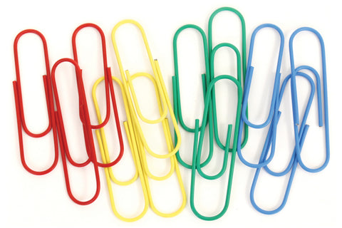 Jumbo Metal Paper Clips 4" 12/Pkg
