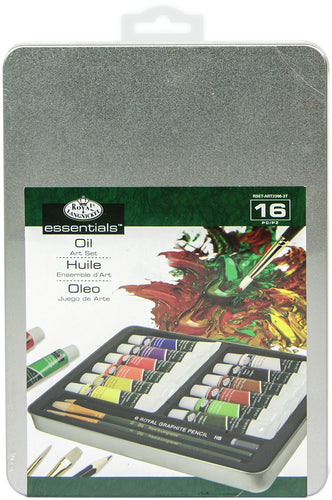Oil Painting Art Set W/Tin