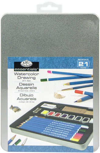 Watercolor Pencil Art Set W/Tin