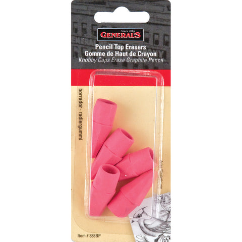 Pencil Eraser Caps 5/Pkg