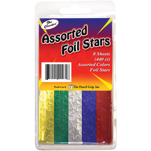 Foil Star Stickers 440/Pkg