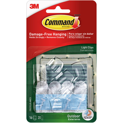 Command Outdoor Light Clip 16/Pkg