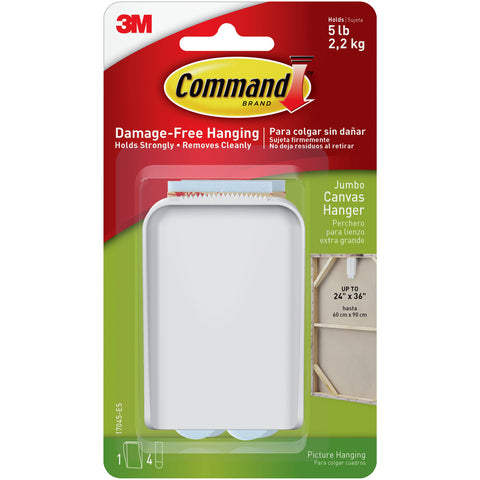 Command Jumbo Canvas Hanger 1/Pkg