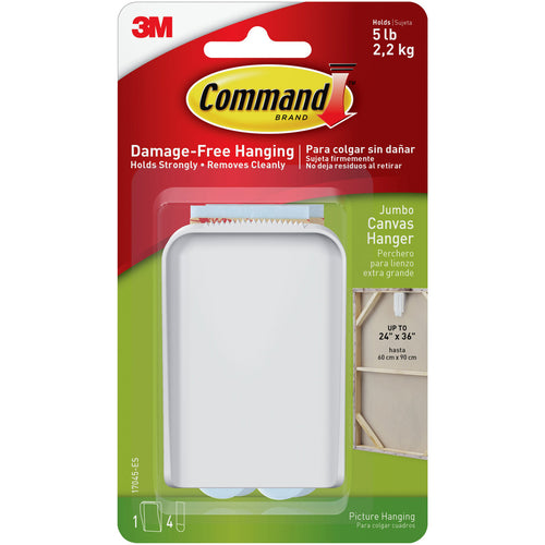 Command Jumbo Canvas Hanger 1/Pkg