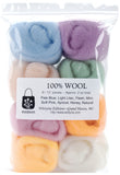 Wistyria Editions Wool Roving 12" .25oz 8/Pkg