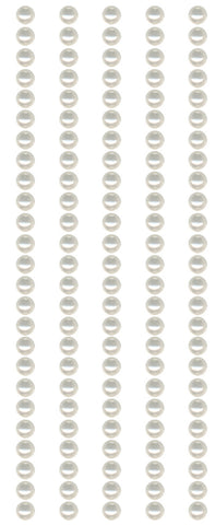 Mark Richards Crystal Stickers Pearls 3mm Round 125/Pkg