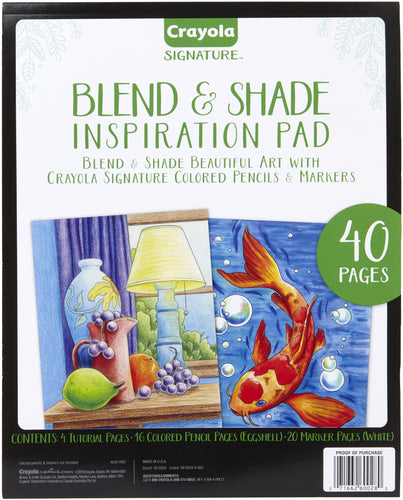 Crayola Signature Blend & Shade Inspiration Pad