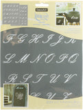 Americana Alphabet Stencils 8.5"X11"