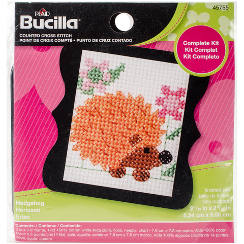 Bucilla/Beginner Minis Counted Cross Stitch Kit 3"X3"